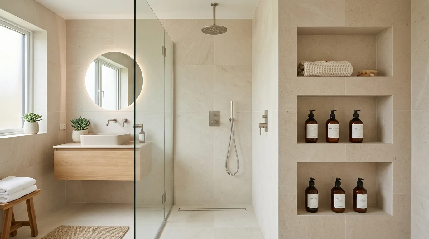 Store backups away from prime daily zones inspiration for an organized bathroom.